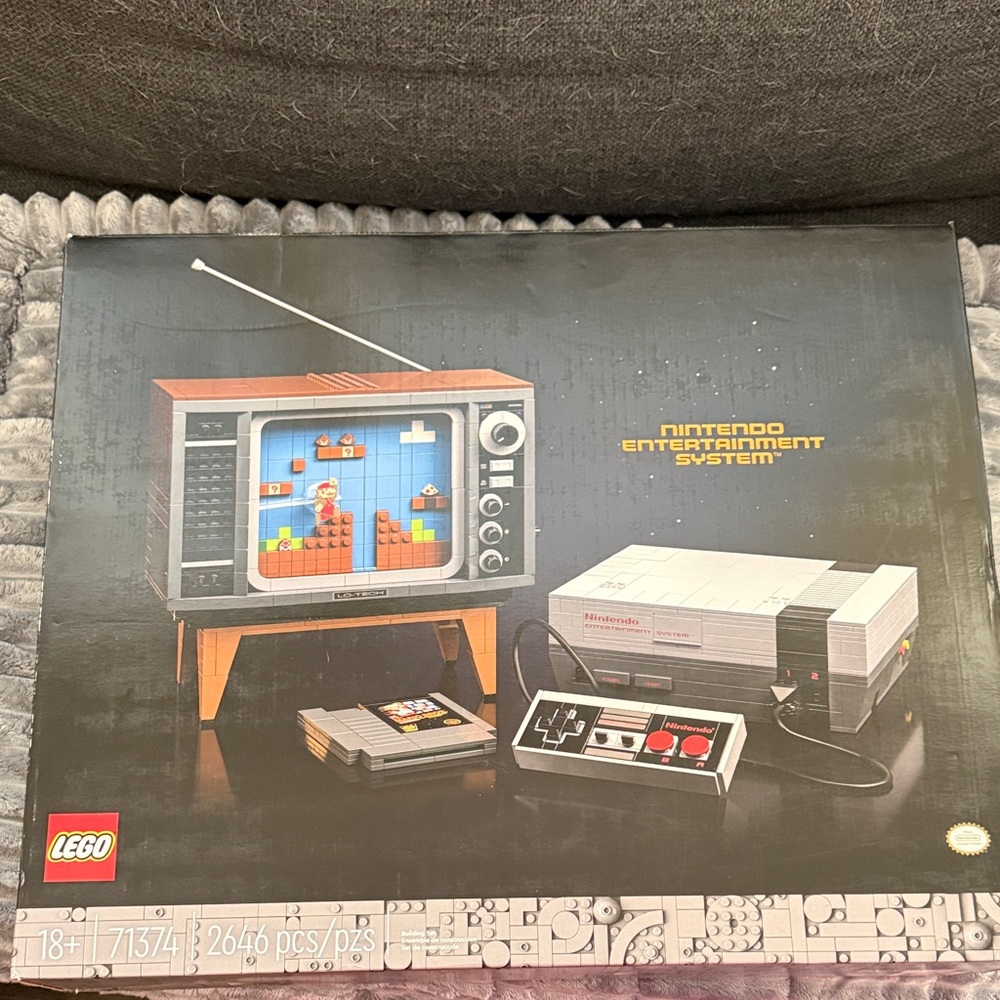 LEGO Retro Gaming Console Set in Black, Gray, and White